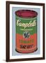 Colored Campbell's Soup Can, 1965 (green & red)-Andy Warhol-Framed Art Print