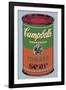 Colored Campbell's Soup Can, 1965 (green & red)-Andy Warhol-Framed Art Print
