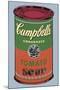 Colored Campbell's Soup Can, 1965 (green & red)-Andy Warhol-Mounted Art Print