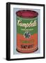 Colored Campbell's Soup Can, 1965 (green & red)-Andy Warhol-Framed Art Print