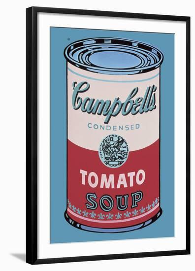 Colored Campbell's Soup Can, 1965 (pink & red)-Andy Warhol-Framed Art Print