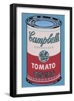 Colored Campbell's Soup Can, 1965 (pink & red)-Andy Warhol-Framed Art Print