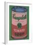 Colored Campbell's Soup Can, 1965 (red & green)-Andy Warhol-Framed Art Print