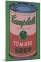 Colored Campbell's Soup Can, 1965 (red & green)-Andy Warhol-Mounted Art Print