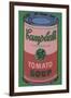 Colored Campbell's Soup Can, 1965 (red & green)-Andy Warhol-Framed Art Print