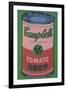 Colored Campbell's Soup Can, 1965 (red & green)-Andy Warhol-Framed Art Print