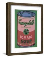 Colored Campbell's Soup Can, 1965 (red & green)-Andy Warhol-Framed Giclee Print