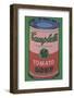 Colored Campbell's Soup Can, 1965 (red & green)-Andy Warhol-Framed Giclee Print