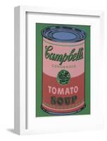 Colored Campbell's Soup Can, 1965 (red & green)-Andy Warhol-Framed Giclee Print