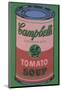 Colored Campbell's Soup Can, 1965 (red & green)-Andy Warhol-Mounted Giclee Print