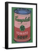 Colored Campbell's Soup Can, 1965 (red & green)-Andy Warhol-Framed Giclee Print