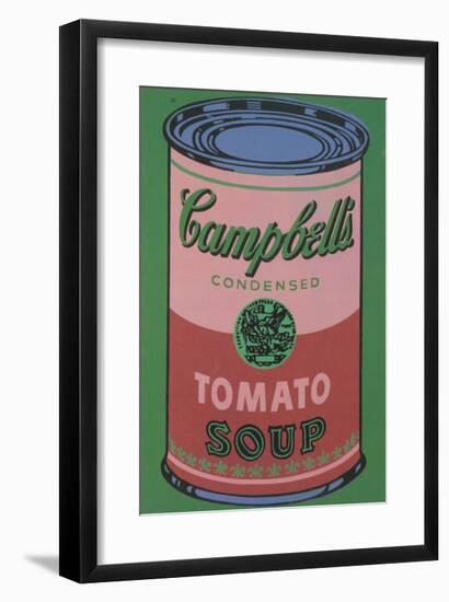 Colored Campbell's Soup Can, 1965 (red & green)-Andy Warhol-Framed Giclee Print