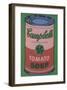 Colored Campbell's Soup Can, 1965 (red & green)-Andy Warhol-Framed Giclee Print