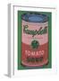 Colored Campbell's Soup Can, 1965 (red & green)-Andy Warhol-Framed Art Print