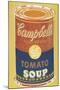 Colored Campbell's Soup Can, 1965 (yellow & blue)-Andy Warhol-Mounted Art Print