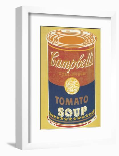 Colored Campbell's Soup Can, 1965 (yellow & blue)-Andy Warhol-Framed Giclee Print