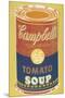 Colored Campbell's Soup Can, 1965 (yellow & blue)-Andy Warhol-Mounted Giclee Print