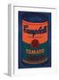 Colored Campbell's Soup Can, c.1965 Blue & Orange-Andy Warhol-Framed Art Print