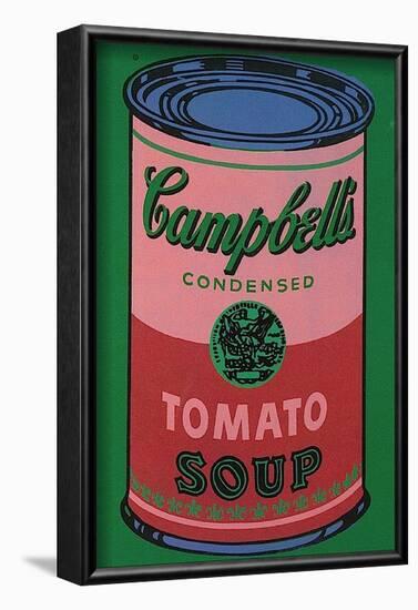 Colored Campbell's Soup Can, c.1965 (red & green)-Andy Warhol-Framed Art Print