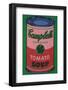 Colored Campbell's Soup Can, c.1965 (red & green)-Andy Warhol-Framed Art Print