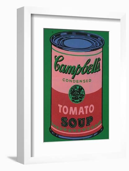 Colored Campbell's Soup Can, c.1965 (red & green)-Andy Warhol-Framed Art Print