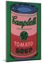 Colored Campbell's Soup Can, c.1965 (red & green)-Andy Warhol-Mounted Art Print