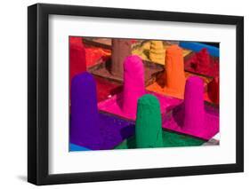 Colored Colorful Powder Kumkum-olegd-Framed Photographic Print