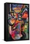 Colored Composition (Homage ? Sebastian Johann Bach)-Auguste Macke-Framed Stretched Canvas