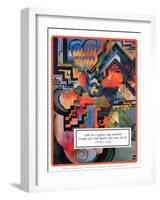 Colored Composition - Hommage to Johann Sebastian Bach, 1912-Auguste Macke-Framed Art Print