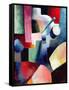 Colored Composition of Forms-Auguste Macke-Framed Stretched Canvas