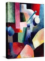 Colored Composition of Forms-Auguste Macke-Stretched Canvas