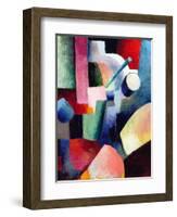 Colored Composition of Forms-Auguste Macke-Framed Giclee Print