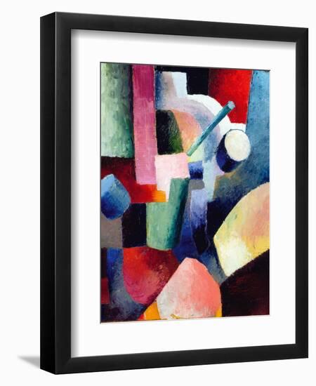 Colored Composition of Forms-Auguste Macke-Framed Giclee Print