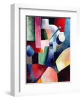 Colored Composition of Forms-Auguste Macke-Framed Giclee Print