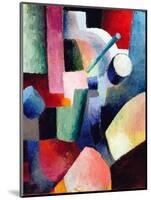 Colored Composition of Forms-Auguste Macke-Mounted Giclee Print