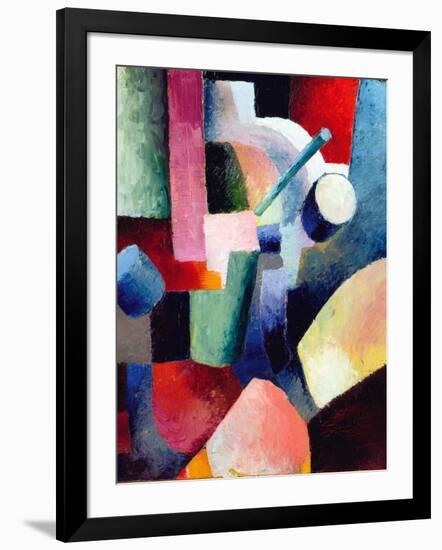 Colored Composition of Forms-Auguste Macke-Framed Giclee Print