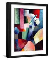 Colored Composition of Forms-Auguste Macke-Framed Giclee Print