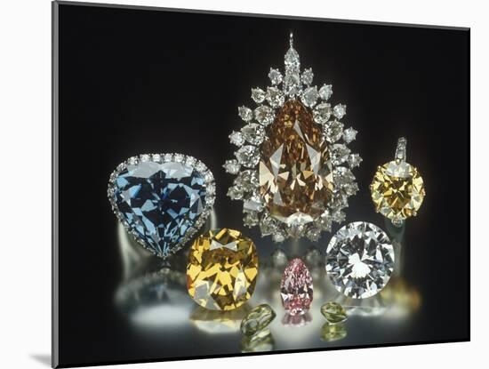 Colored Diamonds-null-Mounted Photographic Print