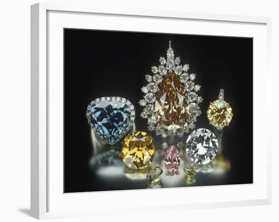 Colored Diamonds-null-Framed Photographic Print