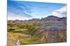 Colored Hills And Valleys, Badlands Loop Trail, Badlands National Park, South Dakota, Usa-Michel Hersen-Mounted Photographic Print