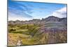 Colored Hills And Valleys, Badlands Loop Trail, Badlands National Park, South Dakota, Usa-Michel Hersen-Mounted Photographic Print