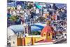 Colored Houses Iglesia de San Roque Market Mercado Hidalgo Guanajuato, Mexico-William Perry-Mounted Premium Photographic Print