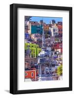 Colored Houses, Market Mercado Hidalgo Guanajuato, Mexico-William Perry-Framed Photographic Print