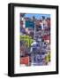 Colored Houses, Market Mercado Hidalgo Guanajuato, Mexico-William Perry-Framed Photographic Print