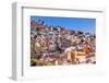 Colored Houses, San Roque Church, Market, Hidalgo, Guanajuato, Mexico-William Perry-Framed Photographic Print