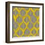 Colored Ikat V-Patricia Pinto-Framed Art Print