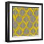 Colored Ikat V-Patricia Pinto-Framed Art Print