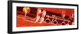 Colored Lights, Close-up of a Clarinet-null-Framed Photographic Print