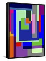 Colored Maze-Diana Ong-Framed Stretched Canvas