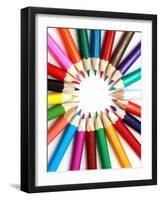 Colored Pencils-null-Framed Art Print